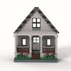 Building Bricks Toys MOC City Farm Country One Family House Kit Flowers Lamps Base Plate Awesome Build and Display Model for Adults Birthday Gift for Kids for Ages 4+ ABS Plastic