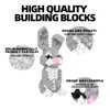 KADELE Bunny Building Animal Sets, Extremely Challenging STEM Building Blocks Decor for Adults Kids, Micro 3D Educational Toys for Boys Girls Ages 8 and Up for Kids (305 Pieces)