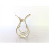 Generic Medium gold tone textured metal hair claw clip