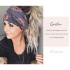 GORTIN Boho Leopard Knoted Turban Headband Stretch Twist Head Wraps Stripe Cloth Head Bands for Women and Girls 3 Pcs (Casual)