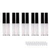 1.3ml Empty Lip Gloss Tube Lip Gloss Wand Bottles Containers Pack of 10 (Black Cap)