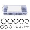 350 Pcs retaining rings, Snap Rings Assortment Kit, Circlips Snap External Retaining Rings, C Clips, External Circlip Snap External Retaining C-Clips Rings Set, 15 Sizes