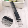 2 Pcs Carbon Lift Teasing Combs with Metal Prong,Salon Teasing Back Combs,Lift Teasing Comb Hair Pick Salon Teasing Lifting Fluffing Comb for Women Most Hair Types (Black + Purple)