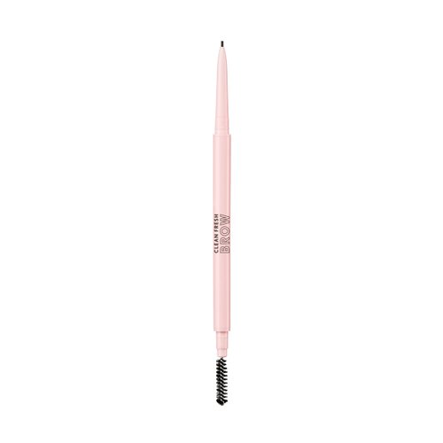 Covergirl Clean Fresh Brow Nano, 600 Dark Brown, Eyebrow Pencil, Ultra-Precise Tip, Waterproof, Transfer-Resistant, Built-In Spoolie, Vegan Formula, 0.001oz