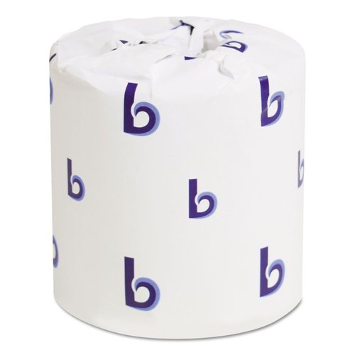 Boardwalk Two-Ply Toilet Tissue, White, 500 Sheets/Roll, 96/Carton