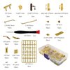 iland Miniature Dollhouse Accessories of Miniature Hinges & Dollhouse Handles & Hardware 20 Kinds Over 700 pcs