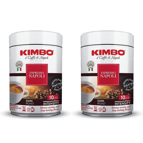 Kimbo Napoletano Ground Coffee 2 Cans X 8.8oz/250g