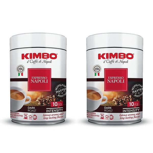 Kimbo Napoletano Ground Coffee 2 Cans X 8.8oz/250g