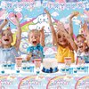 Kawaii Birthday Party Decorations Include Banner, Balloon, Tablecloth, Plates, Tattoo Sticker, Backdrop for Kawaii Birthday Party Supplies