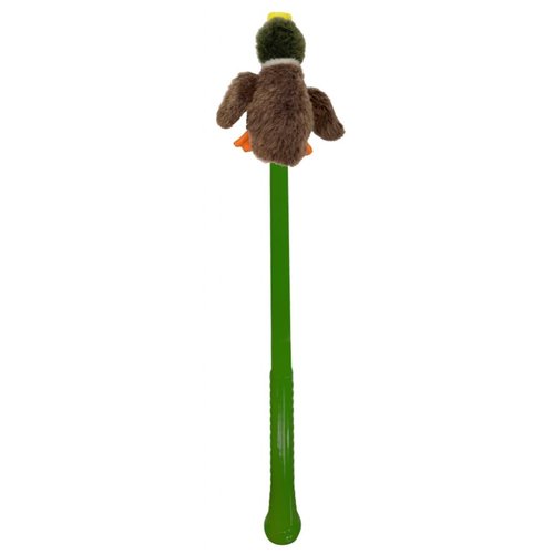 Flingerz Furry Duck on a Stick Dog Toy