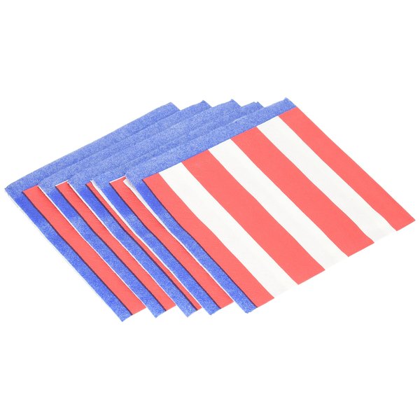 Amscan Patriotic 4th of July Stars Beverage Napkins (36 Piece), Multi Color, 5 x 5