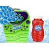 JA-RU Blitz Bubble Machine for Kids w/Bubble Soap Solution (1 Toy) Battery Powered Automatic Bubble Blower. Rotating Blowing Wands. Fun Outdoor Games. Pool Birthday Party. 1531-1s