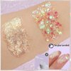FANDAMEI Body Glitter, 2PCS Body and Face Glitter White, 1PCS Chunky Glitter 1PCS Fine Glitter Gel, Face Glitter Makeup, Hair Glitter Gel, Glitter for Mermaid Makeup, Halloween Festival Rave Glitter