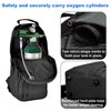 iGuerburn Oxygen Tank Backpack for Small Size M2, A/M4, ML6, B/M6, M7, C/M9, Portable Oxygen Backpack O2 Tank Holder Carrier (Not for D Tanks) - Black