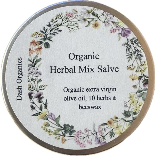 Organic Herbal Salve | Mixed Herbs | Stinging Nettle, Cayenne Pepper, Turmeric, Ginger, Comfrey & Oregano | 2oz | Lavender Scented