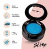 Skone Cosmetics Gems Eye Shadow, Highly Pigmented, Longwear Eye Makeup, Single Eyeshadow with Pro Shimmery Finish - Ultra-Blendable, Slightly Shimmer Shades - Blue Eyeshadow - Candles
