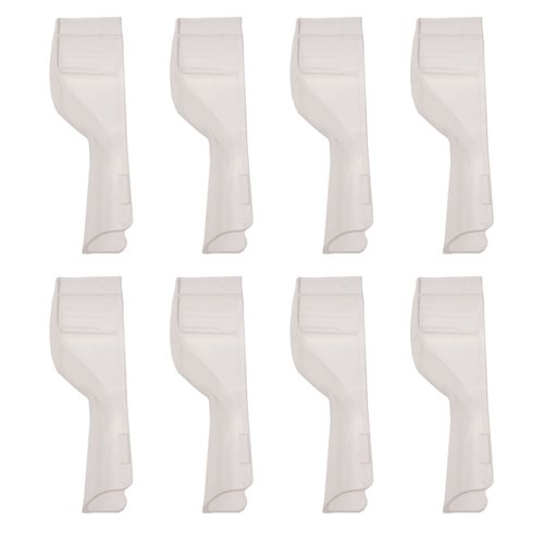 Pack of 8 Plastic Travel Electric Toothbrush Heads Cover, Protective Cap Case Compatible with Oral-B Dual Clean, Oral-B Trizon, Oral-B Sonic SR 12A 18A and Oral-B Pulsonic Replacement Tooth Brush