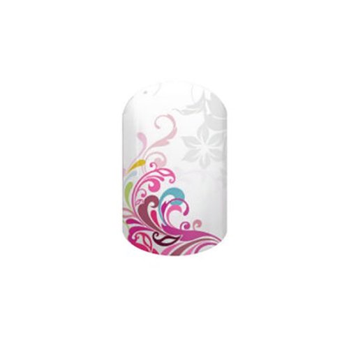 Smoky Floral Flower Full Nail Wraps