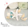 Yean Starfish Tiara Comb Silver Shell Girls Princess Hair Comb Costume Party Hair Accessories Pearl Hair Piece for Women and Girls