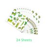 Oringaga 400PCS Reptile Crocodile Alligator Temporary Tattoos Sticker- Crocodile Alligator Party Birthday Supplies Decorations Goodie Bag Favors Stickers(24 Sheets)