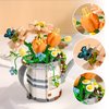 MEIEST Mini Building Blocks Watering Pot Bonsai Plant Model Set,Creative DIY Simulation Particle Flower Succulent Botanical Collection Construction Building Bricks Toy,Home Decor