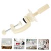 Beatifufu Headform Holder Tabletop Tripod Cosmetology Manikin Holder Cosmetology Manikin Clamp Salon Wig Head Stand Cosmetology Head Support Doll White Mannequin Head Iron Cosmetic