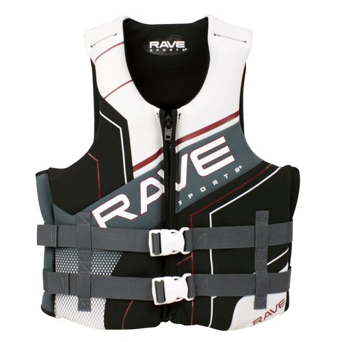 RAVE Sports Adult Neoprene Life Vest PFD, USCG Approved Type III PFD Adult Dual Neo Life Vest - M/LG