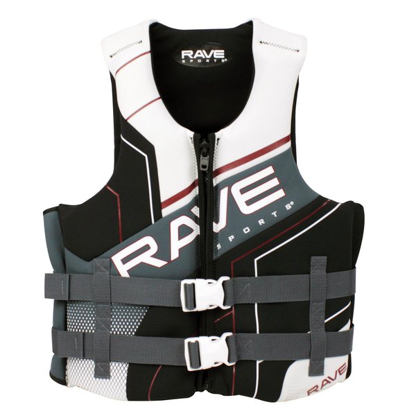 RAVE Sports Adult Neoprene Life Vest PFD, USCG Approved Type III PFD Adult Dual Neo Life Vest - M/LG