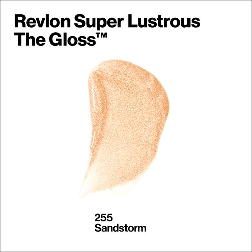Revlon Lip Gloss, Super Lustrous The Gloss, Non-Sticky, High Shine Finish, 255 Sandstorm