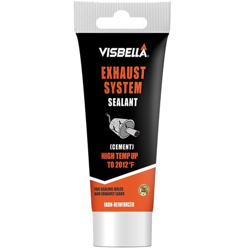 Visbella 75g Auto Vehicle Exhaust System Sealant, Non-Slumping Professional Repair Crack Adhesive Super Glue Sealer for Car Mufflers, Tailpipes, Catalytic Converters