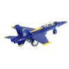 Playmaker Toys 🛦 United States Navy Blue Angels F/A-18 Super Hornet Fighter Jet 9inch Die Cast Metal Model Toy w/Pullback Action