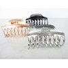 Generic Rose gold silver or dark silver tone metal hair claw clip SET A (Primary color: Gold), 1 Count (Pack of 1)