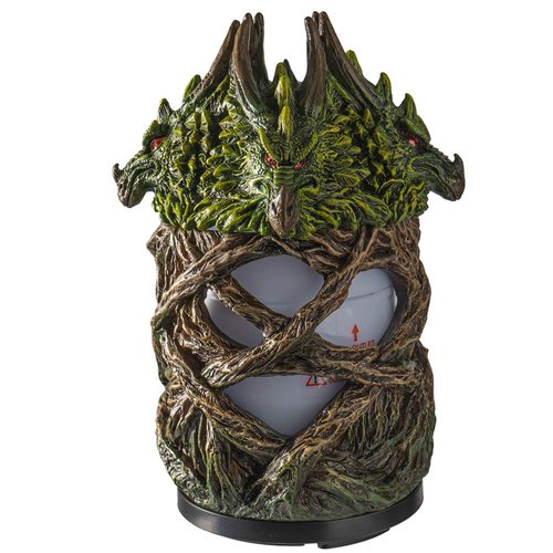 Pacific Giftware Mystical Tree Dragon Aroma Diffusers for Essential Oils 4 Timer Color Changing LED Night Light Auto Off Gothic Fantasy Home Decor