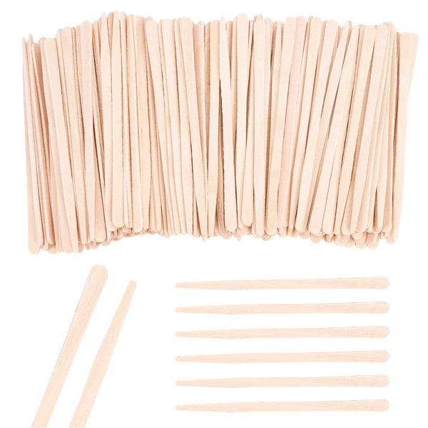 1200Pcs Eyebrow Wax Sticks Wood Waxing Sticks Wax Spatula Applicator for Body Hair Eyebrow Lip Nose Brow Removal