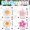 BBTO 24 Pcs Mini Flower Hair Clip for Girls Women Lily Daisy Flower Small Hair Pin Wedding Bridesmaid Bridal Clips Elegant Hair Accessory for Party Daily (White, Yellow, Pink)