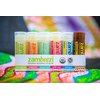 ZAMBEEZI Fair Trade, Organic Beeswax Lip Balm - Variety 6 Pack (Lemongrass, Tangerine, Wild Rose, Sweet Basil, Suncare and Honeybalm) - Ethically Sourced