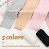 UV Protection Lace Arm Sleeves, Women's Floral Lace Sleeves Hollow Out Long Sunscreen Gloves Fingerless Driving Gloves