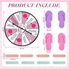 VercanMonth 8 Set Spa Party Supplies Include Nail Kits for Girls Spa Party Nail Game Spinner Disposable Slippers Nail Files for Spa Themed Birthday Party Favors Sleepover Party Slumber Party