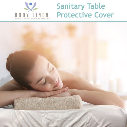 Body Linen Protective Massage Table Cover - Reusable Massage Table Barrier with Wipe Clean Surface. Waterproof PUL Material, Machine Washable. Protects Massage Table, Warmer and Pad - 1 Pack
