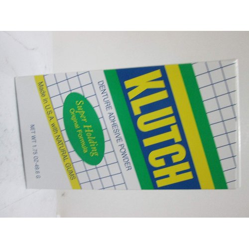 Klutch Denture Adhesive Powder - 1.75 Oz(Pack of 6)