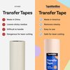 6" x 100' Roll of Paper Transfer Tape for Vinyl, Made in America, Premium-Grade Transfer Paper for Vinyl with Layflat Adhesive for Cricut Vinyl Crafts, Decals, and Letters