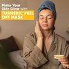 HERBOGANIC Turmeric Peel Off Mask | For Skin Care | For Fresher Look | Spa Quality | All Natural Mask | 5.30 oz