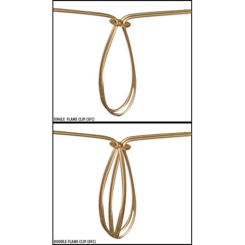 Royal Designs Round Clip On Organza Chandelier Lamp Shade, Gray, 3" x 5" x 4.5",Linen White (CS-920-5LNW)