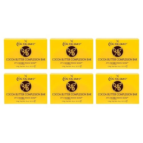 COCOCARE (VALUE PACK OF 6) COCOA BUTTER COMPLEXION BAR SOAP 4oz