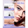 BEYELIAN Easy Fan Lash Extension, 3D Fluffy Rapid Volume Lash Extensions Easy Fan C/D Curl 0.07/0.05 MIX 8-15mm, Automatic Blooming Camellia Easy Fan Lashes Self Fanning Eyelashes Extension (C-0.07)