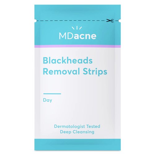 MDacne Blackhead Remover - Nose Strips for Blackheads, 3 Month Supply, Deep Pore Cleansing for Sensitive Acne-Prone Skin, Oil-Free Moisturizer Reduces Irritation & Removes Dirt and Excess Oil