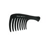 Pegasus 511_B1, 9in Curved Blow Dry Styler Comb, Handmade, Seamless, Smooth Edges, Anti Static, Heat and Chemically Resistant, Wet Hair, Everyday Grooming Comb | Peines de goma dura - Black