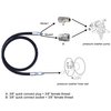 Tool Daily Pressure Washer Whip Hose with Swivel, Hose Reel Connector Hose for Pressure Washing with Pressure Washer Adapter Set