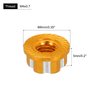 MECCANIXITY Hexagonal Nuts Aluminum M4 RC Wheel Hex Nuts Dustproof Anti-Skid Mount Cap for 1/10 RC Model Car Trucks Off Road Car Upgraded Parts Pack of 4(Golden)
