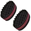 2 Hair Sponge & 2 Hair Pick (Pack) Afro Comb, Hair Pick and & Hair Styling Sponge